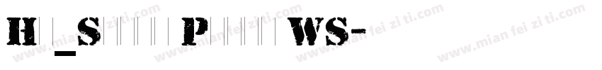 Hu_Stamp Plain WS字体转换